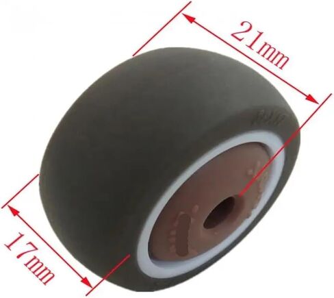 4 Pieces/Batch casters 1.5 inches TPE Single Wheel Diameter 38x17 Soft Rubber with Bearings Silent Household casters in Saudi Arabia