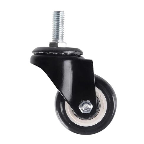 1 Piece/2.5 inch Swivel Caster M12*30mm Screw/Double Bearing Swivel Brake Wheel/Silent Caster(Brakes-12x30mm) in Kuwait