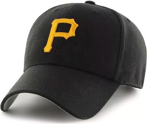 Officially Licensed Pittsburgh Primary Home Team Logo Baseball Hat Classic Adjustable Black/Yellow MVP Structured Embroidered Sports Ball Cap in Kuwait