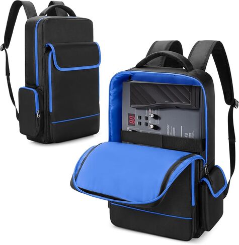 حقيبة ظهر Rexmica للحمل متوافقة مع Boss GT-1/ME-80/ME-90/GX-100/GT-1000 دواسة جيتار متعددة التأثيرات، حقيبة تخزين لوحة دواسة الجيتار مع جيوب للكمبيوتر المحمول أو الكابلات أو الملحقات الأخرى in Kuwait