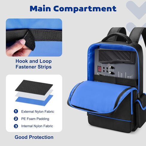 حقيبة ظهر Rexmica للحمل متوافقة مع Boss GT-1/ME-80/ME-90/GX-100/GT-1000 دواسة جيتار متعددة التأثيرات، حقيبة تخزين لوحة دواسة الجيتار مع جيوب للكمبيوتر المحمول أو الكابلات أو الملحقات الأخرى in Kuwait