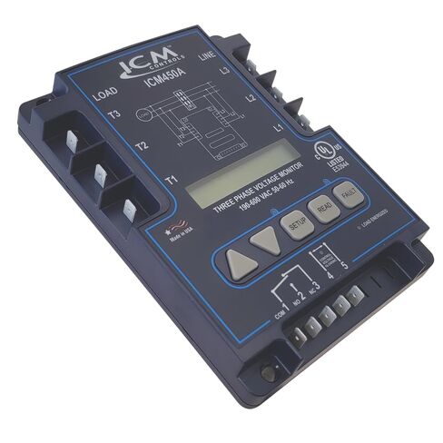 ICM Controls ICM450A مراقب جهد خطي ثلاثي الطور قابل للبرمجة in Kuwait