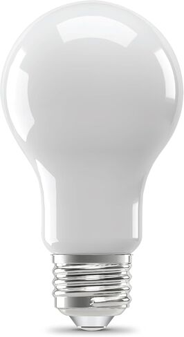 لمبة إضاءة LED كهربائية A19 من Feit، ما يعادل 60 وات، 8.8 وات، أبيض ناعم 2700 ك، 800 لومن، سلسلة تعزيز 90+ CRI، متعددة الاتجاهات، عمر 17,000 ساعة، A1960/927CA/FIL/4، 4 عبوات in Kuwait