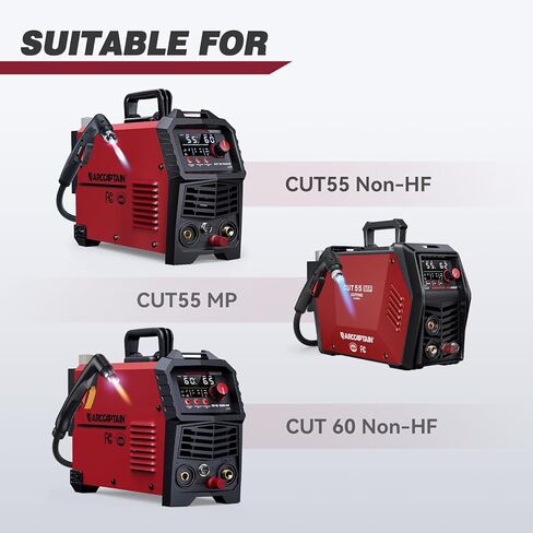 ARCCAPTAIN 23Pcs IPT60 Plasma Cutter Torch Consumables, .045" Plasma Cutter Accessories for ARCCAPTAIN CUT55 NON-HF, CUT55 MP and CUT60 Non-HF, Work with 50-60A Current in Kuwait