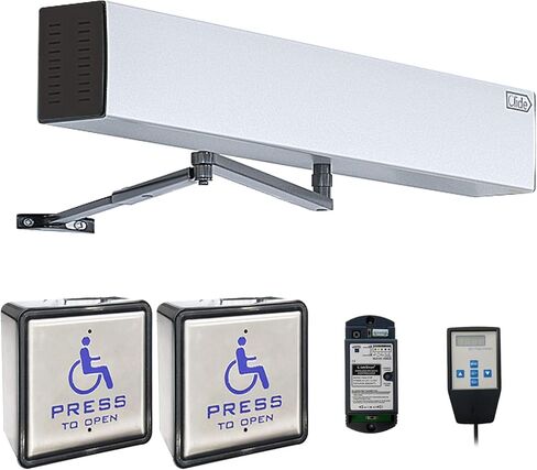 Olideauto Automatic Commercial Door Opener,Electric Garage Door with Touchless Wireless Square 4.5'' Handicap Push Buttons Wave Sensor to Open Olide-512N in Saudi Arabia