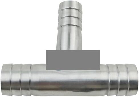 Hose Reducer Tee 3 Ways Splitter 12-6-12mm 304 Stainless Steel Hosetail Connector Coupler Fitting IHNIEAEW in Kuwait