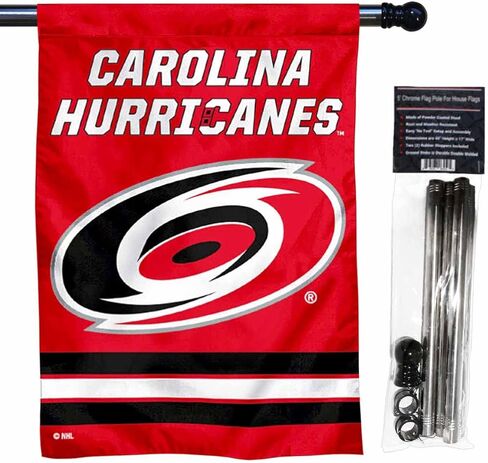 Hurricanes Banner House Flag and 5 Foot Flagpole Set in Kuwait