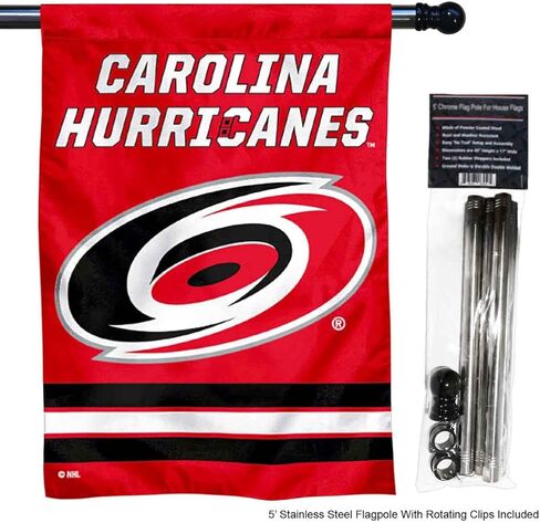 Hurricanes Banner House Flag and 5 Foot Flagpole Set in Kuwait