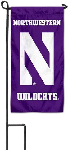 حديقة Northwestern Wildcats الصغيرة وغطاء علم وعاء الزهور in Kuwait