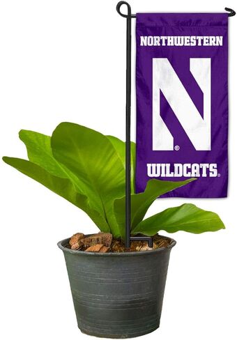 حديقة Northwestern Wildcats الصغيرة وغطاء علم وعاء الزهور in Kuwait