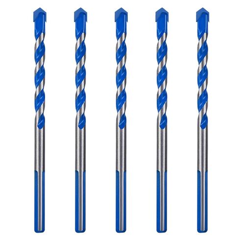 5 Piece Masonry Drill Bit Set for Concrete Tile Glass Ceramic Brick, 15/64" Solid Carbide Drill Bit with Triangle Handle,Tungsten Steel Alloy Tip in Kuwait