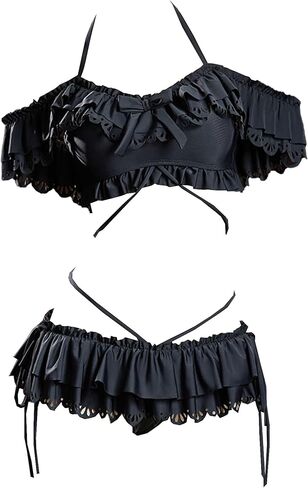 MEOWCOS Women's Bikini Set Gothic 2 Piece Swimsuit Retro Victorian-Style Bathing Suit in Saudi Arabia