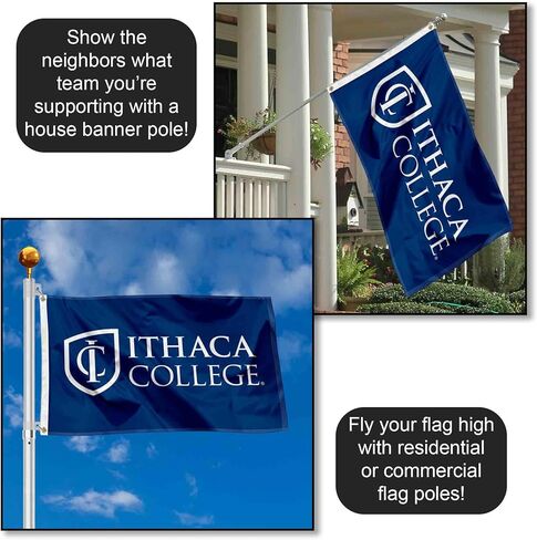 Ithaca Bombers Wordmark Flag in Kuwait