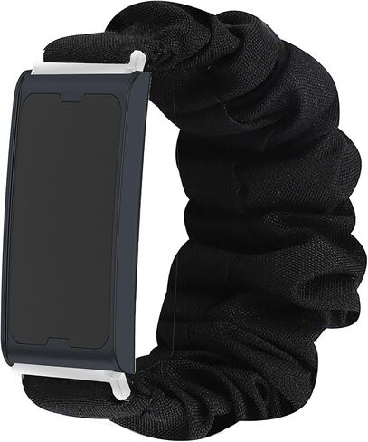 Lamshaw Compatible for Amazfit Helio Bands, Quick Release Fabric Elastic Scrunchie Elastic Women Cute Replacement Straps Compatible for Amazfit Helio Fitness Tracker Wristband in Kuwait