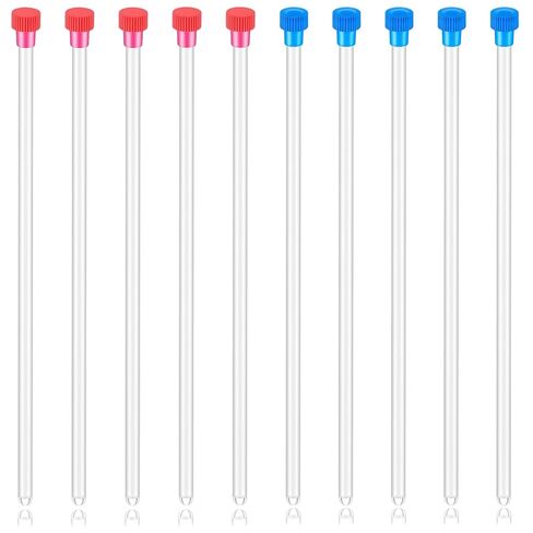 Nuanchu 10 قطع أنابيب Nmr مع أغطية، سلسلة قياسية من الدرجة الاقتصادية 5 مم أنبوب عينة Nmr بطول 7 بوصات، للاختبار والتجارب المعملية والأبحاث الجامعية والتعليم المعملي واختبار الجودة in Kuwait