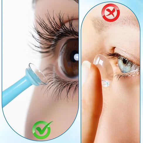 Jeffdad 15 قطعة عدسات لاصقة صلبة أداة إزالة للعدسات الصلبة مزيل العين الصلبة المكبس شفط كأس عدسة الواضع أدوات in Kuwait