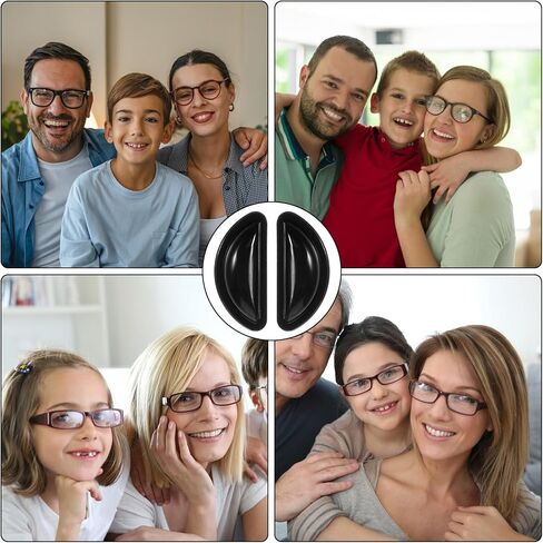 20 زوجًا من وسادات أنف النظارات المضادة للانزلاق، وسادة أنف لاصقة مقاس 3.5 مم من السيليكون غير قابلة للانزلاق لوسائد أنف النظارات المضادة للانزلاق، مقابض أنف من السيليكون لإطارات بلاستيكية للقراءة، أسود in Kuwait