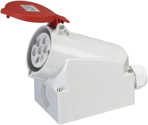 7-Core Surface-Mounted Industrial Socket 16/32A Waterproof Oil Machine Plug Aviation Power Outlet(32AIP67) in Saudi Arabia