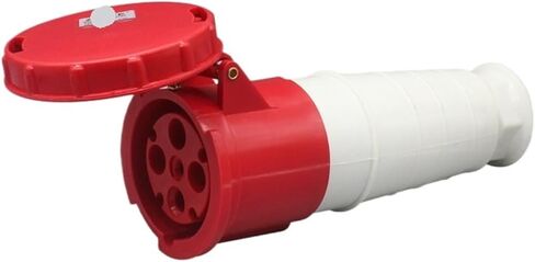 Waterproof 63A/125A Industrial Plug Connector 3-core 4-core 5-Hole Aviation Socket Male and Female Docking IP67(3-core63Aconnector) in Saudi Arabia