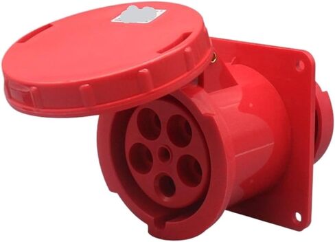 Waterproof 63A/125A Industrial Plug Connector 3-core 4-core 5-Hole Aviation Socket Male and Female Docking IP67(3-core63Aconnector) in Saudi Arabia