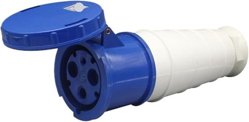 Waterproof 63A/125A Industrial Plug Connector 3-core 4-core 5-Hole Aviation Socket Male and Female Docking IP67(3-core63Aconnector) in Saudi Arabia