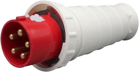 Waterproof 63A/125A Industrial Plug Connector 3-core 4-core 5-Hole Aviation Socket Male and Female Docking IP67(3-core63Aconnector) in Saudi Arabia