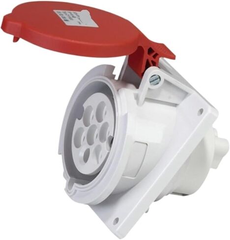 7-core Industrial Plug Socket 16/32A Concealed Fixed Oblique/Straight Aviation Power(7-core16aip44concealedinclinedsocket) in Kuwait