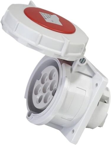 7-core Industrial Plug Socket 16/32A Concealed Fixed Oblique/Straight Aviation Power(7-core16aip44concealedinclinedsocket) in Saudi Arabia