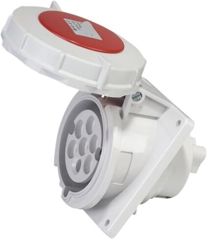 7-core Industrial Plug Socket 16/32A Concealed Fixed Oblique/Straight Aviation Power(7-core16aip44concealedinclinedsocket) in Saudi Arabia