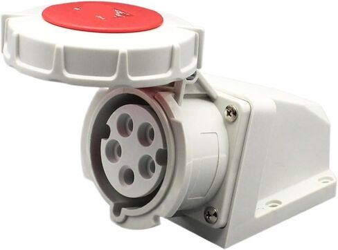 Connector Industrial Plug Docking Male and Female 3-core 4-core 5-Hole Waterproof IP67 Aviation Socket 16A/32A(5-core32Asurface-mountedsocket) in Saudi Arabia