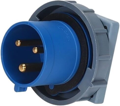 IP67 Reverse Plug 16A32A3 3-pin 4-Wire 63A125A Industrial Waterproof Explosion-Proof Aviation Socket Connector(3-core125Aconcealedsuit) in Kuwait