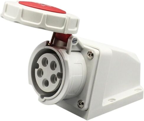 Connector Industrial Plug Docking Male and Female 3-core 4-core 5-Hole Waterproof IP67 Aviation Socket 16A/32A(5-core32Asurface-mountedsocket) in Saudi Arabia