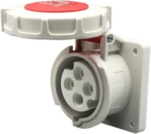 Connector Industrial Plug Docking Male and Female 3-core 4-core 5-Hole Waterproof IP67 Aviation Socket 16A/32A(5-core32Asurface-mountedsocket) in Saudi Arabia
