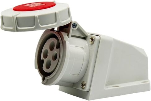 IP67 Waterproof Male and Female Connectors for Containers 32A-3H Refrigerated Truck Cabinets Marine Industrial Plugs(4-core32aconcealedstraightsocket-3H) in Saudi Arabia