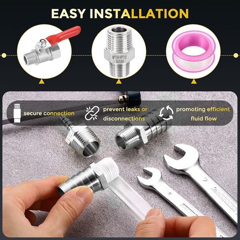 METALLIXITY 1 قطعة M16-1.5 ذكر x M16-1.5 ذكر الموضوع 304 سداسية من الفولاذ المقاوم للصدأ الحلمات تمديد محول لحوض صنبور/دش in Kuwait