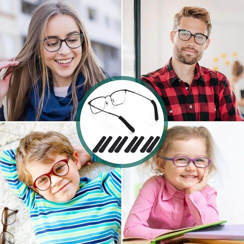 4 أزواج من وسائد الأذن للنظارات، وسائد أذن للنظارات من القطن المحبوك الناعم، ومقابض أذن مريحة ومرنة مضادة للانزلاق in Kuwait