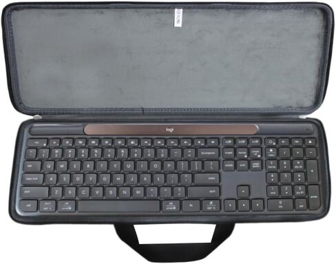 حقيبة سفر صلبة من Hermitshell لجهاز Logitech Signature Slim Solar + لوحة مفاتيح بلوتوث لاسلكية K980 (حافظة فقط) in Kuwait