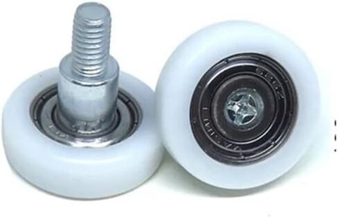 2 Pieces 8x30x7mm Plastic Bearings with M6 Screws BS60830-7C1L8M6 30mm Diameter POM Bolt Roller Nylon Flat Guide Pulley(BS62626-8C9L10M6) in Saudi Arabia