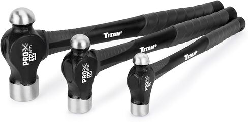 مجموعة مطرقة كروية من 3 قطع من Titan Pro-X 63706، تتضمن قلم كروي 8 أونصة و16 أونصة و32 أونصة، وحماية من الضربات الزائدة، ورؤوس فولاذية مشكلة، ومقابض من الألياف الزجاجية الممتصة للصدمات ومقابض منسوجة in Kuwait
