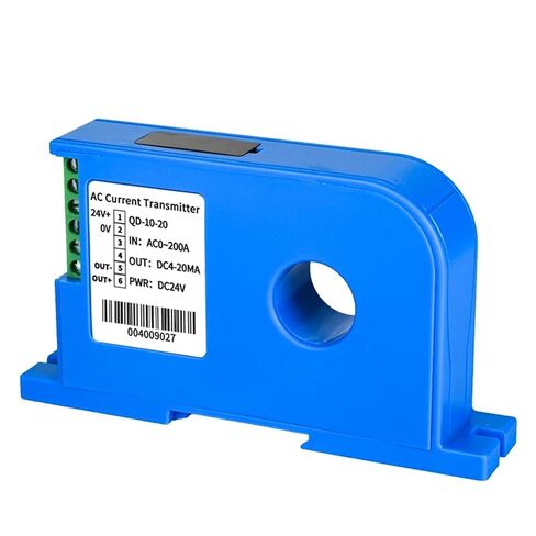 Hall Current Transmitter QD-10 AC DC24V Transducer 1-5V Output Ampere Sensor 1Pcs(20mm Hole,AC0-100A) in Saudi Arabia