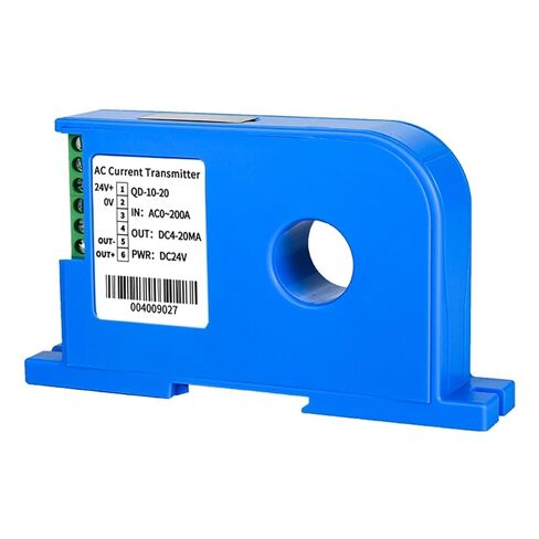 Hall Current Transmitter QD-10 AC DC24V Transducer 1-5V Output Ampere Sensor 1Pcs(20mm Hole,AC0-100A) in Saudi Arabia