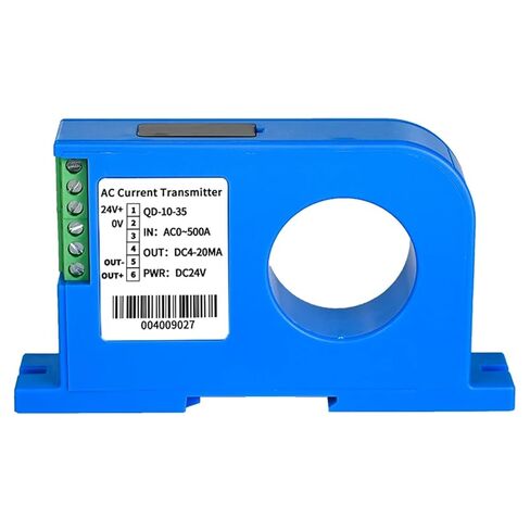 Hall Current Transmitter QD-10 AC DC24V Transducer 1-5V Output Ampere Sensor 1Pcs(20mm Hole,AC0-100A) in Saudi Arabia