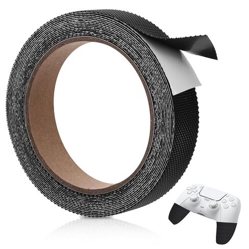 Rubber Grip Tape Anti Slip Tape, Ultra-Thin Strong Adhesive Anti-Slip Waterproof Heat Resistant Wear-Resistant Cushion Pad, Making Handles or Contact Surfaces Safer（Black, 1In x 16Ft） in Kuwait
