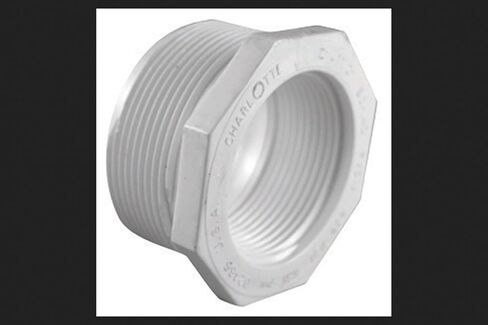 Charlotte Pipe Schedule 40 2 in. MPT x 1 in. Dia. FPT PVC Reducing Bushing in Kuwait