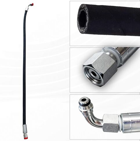خرطوم هيدروليكي للحفار الصغير M14x1.5 X 36 بوصة، مع سلسلة واحدة بزاوية 90 درجة في أحد الأطراف، متوافق مع الحفارات الصغيرة الصينية الصنع مثل AGT in Kuwait