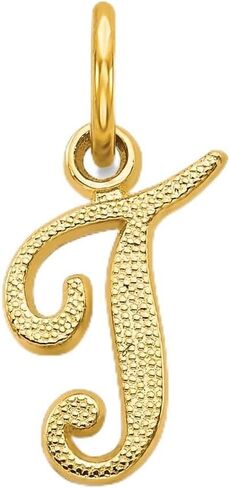 قلادة Diamond2Deal من الذهب الأصفر عيار 10 قيراط بحلية الحروف الأبجدية الأولية (الأحرف الأولى من A إلى Z) in Saudi Arabia