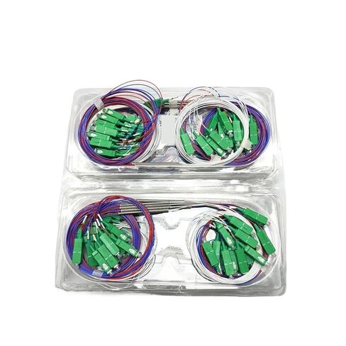 20 Pieces/lot SC/Angled Physical Contact Fiber Optic FBT Splitter with Connector 1x2 0.9mm(35-65) in Kuwait