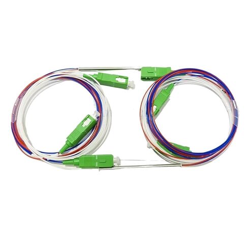 20 Pieces/lot SC/Angled Physical Contact Fiber Optic FBT Splitter with Connector 1x2 0.9mm(35-65) in Kuwait