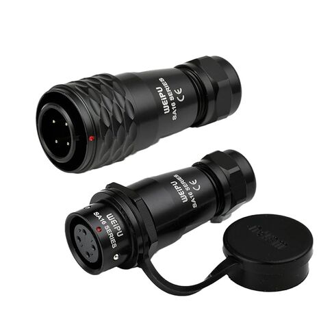 A1610/P SA1611/S مقاوم للماء إشارة الطاقة موصل SA16 2 3 4 5 7 9 10Pin ذكر أنثى المقبس التثبيت السريع (9pin ذكر التوصيل) in Kuwait