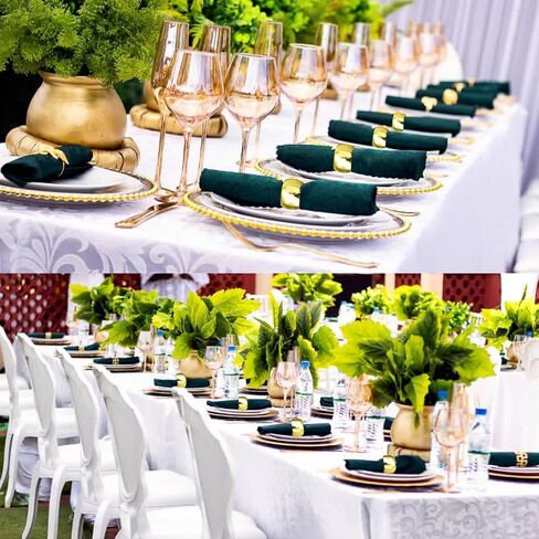 6 PCS Gold Napkin Rings Exquisite Metal Napkin Rings Gold Napkin Holder Thanksgiving Round Napkin Rings Holders for Dinner Table Decor,Party,Wedding,Valentines Day in Kuwait